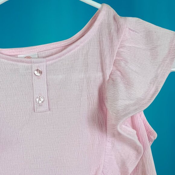 Wonder Nation® Solid Pink Ruffle Top Size 7-8 NEW - Picture 5 of 7